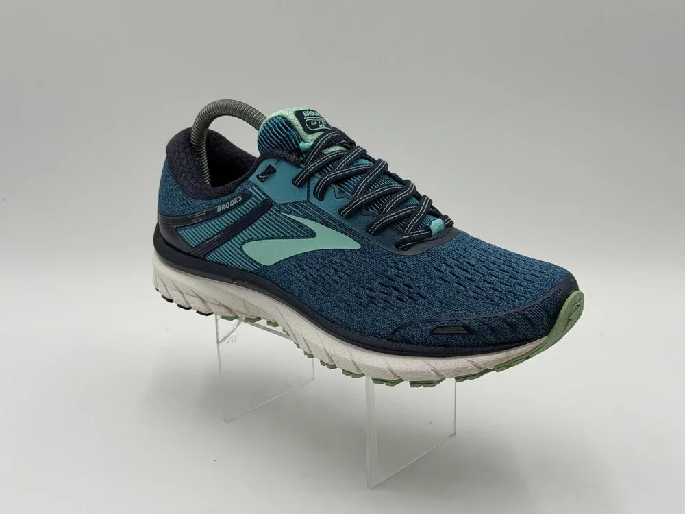 Brooks Adrenaline GTS 18 Womens Size 9 Running Shoes Sneakers 1202681B495 Blue